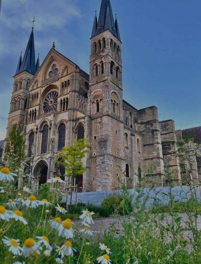 La Place Des Sacres, Proche Gare Et Centre Reims Esterno foto